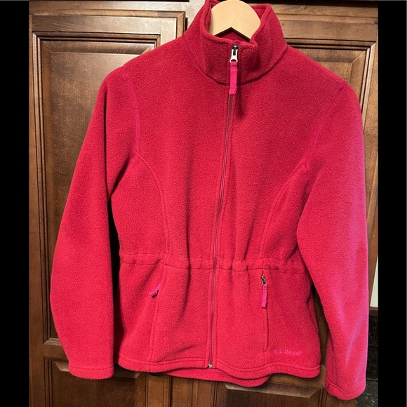 ♥️ Host Pick♥️ L.L. Bean Polartec Fleece Jacket, Raspberry, Small Petite - Picture 11 of 13